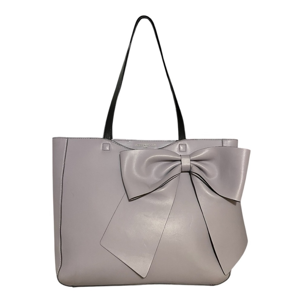 Karl Lagerfeld Lavender Tote Bag with Bow